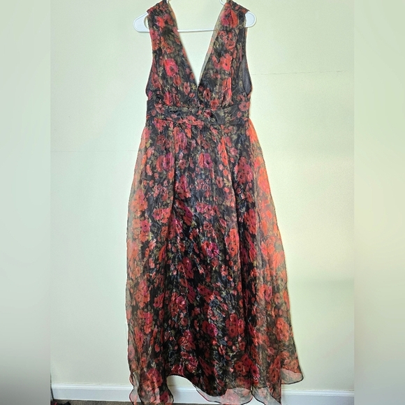 Lulus Garden Of Passion Floral Empire Waist Whimsigoth Maxi Dress, Medium - Picture 3 of 6